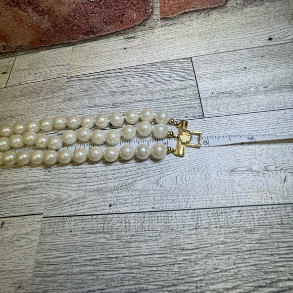 Vintage Faux Pearl Bracelet• Signed - Richelieu - Picture 11 of 13